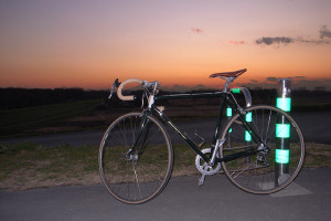 夕焼けとロードレーサー 夕焼けとロードレーサー