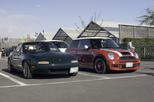 ロドスタ君とNEW MINI ロドスタ君とNEW MINI